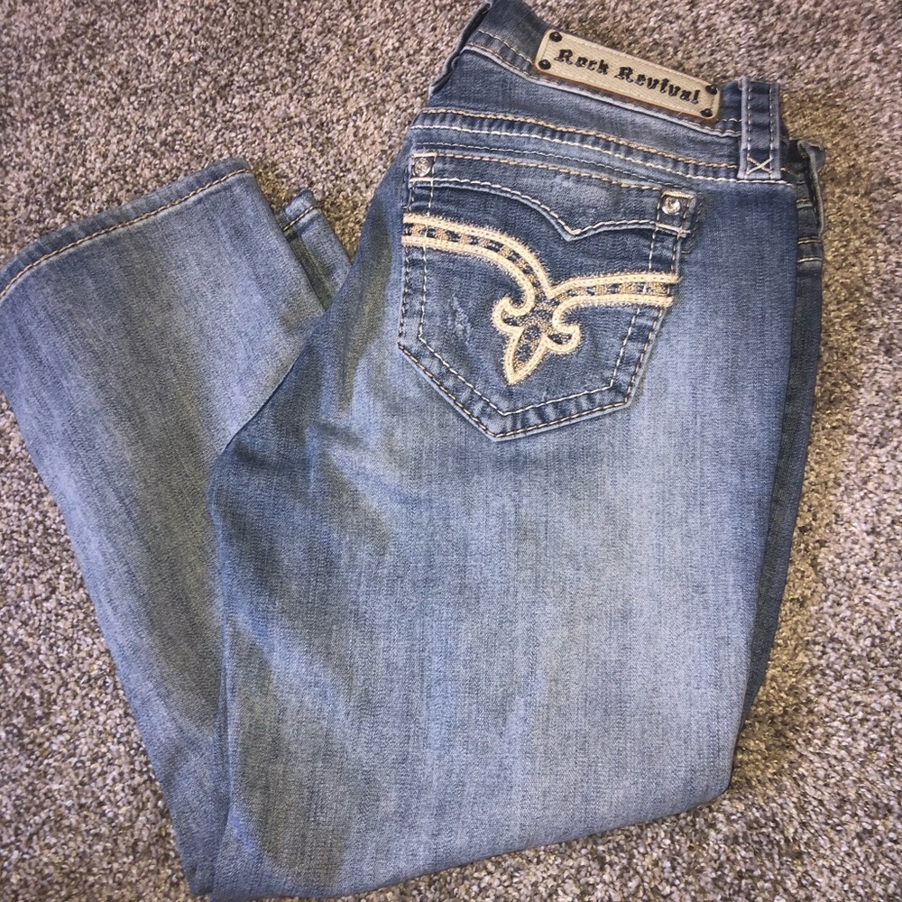 Rock Revival Cropped Vivian Jeans